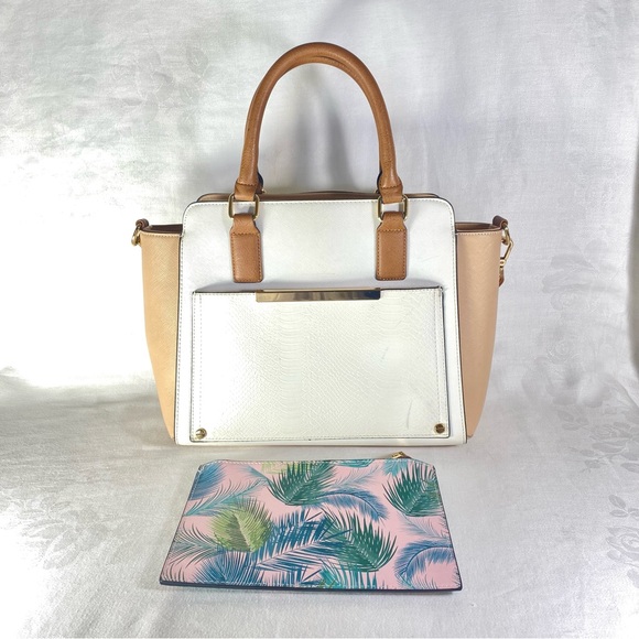 Call It Spring Large Purse Nude Beige Feminine Crossbody Shoulder Bag Lux Tote - Picture 2 of 11